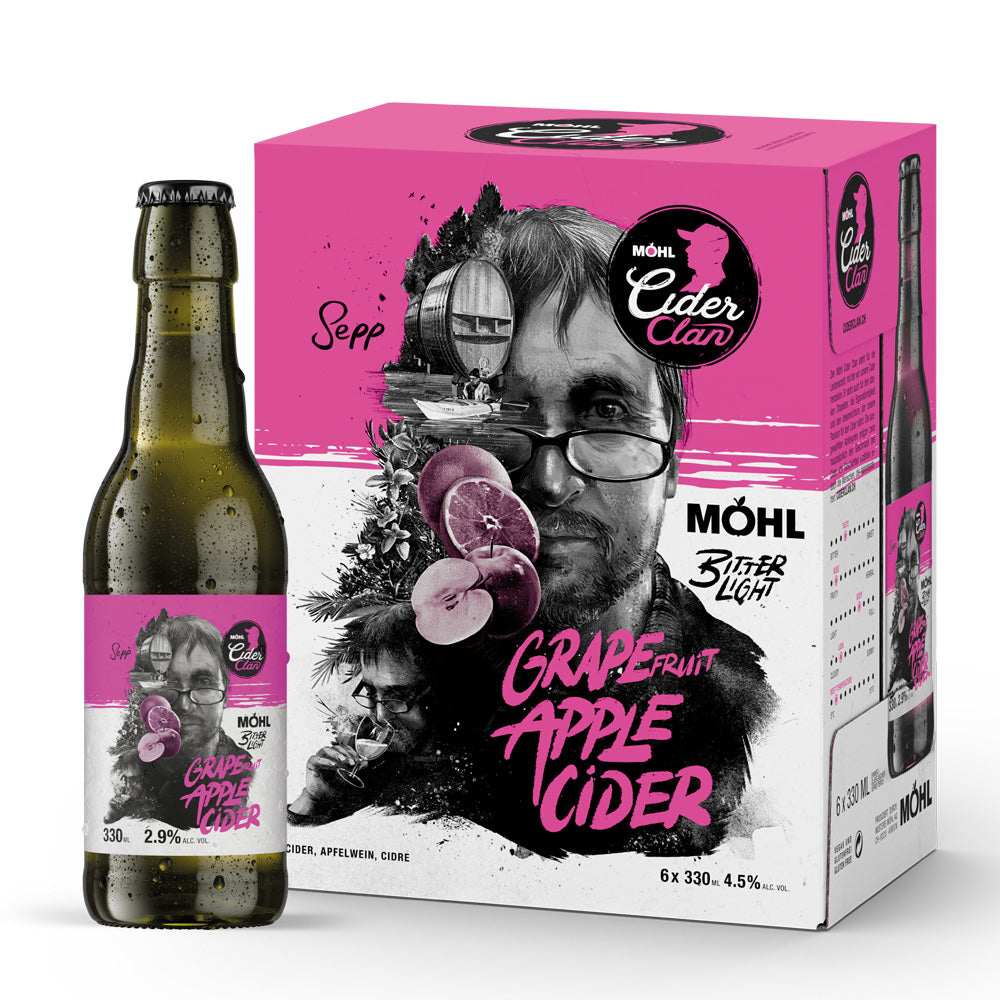 
                  
                    Laden Sie das Bild in den Galerie-Viewer, Möhl Cider Clan - Grape Apple Cider 33cl, 2,9 Vol. %
                  
                