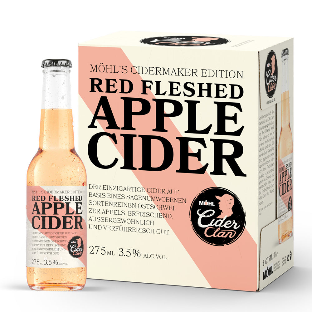 
                  
                    Laden Sie das Bild in den Galerie-Viewer, Möhl Cider Clan - Red Fleshed Apple Cider 27.5cl, 3,5 Vol. %
                  
                